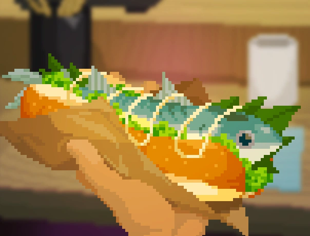 Mackerel Scad Sushi image